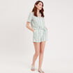 Chemise manches courtes vert femme