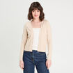 Gilet manches longues sable femme
