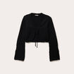 Gilet manches longues noir femme