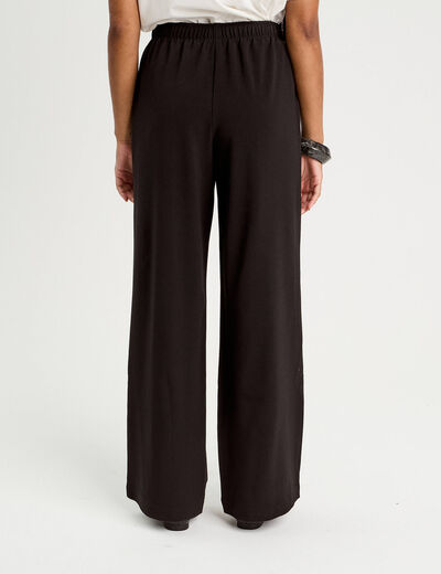 Pantalon large noir femme