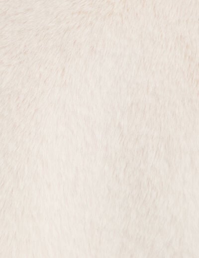 Cache-cou en fausse fourrure sable femme