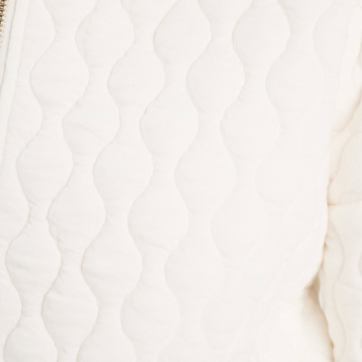 Veste matelassée zippée blanc femme
