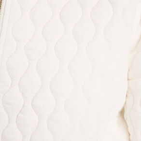 Veste matelassée zippée blanc femme