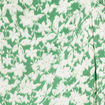 Jupe droite avec fente vert femme