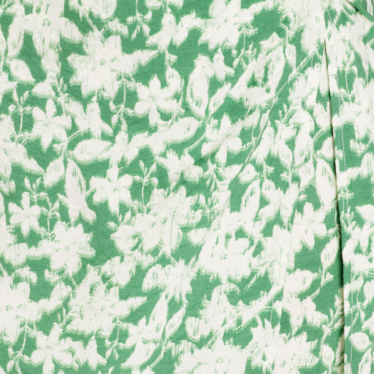 Jupe droite avec fente vert femme