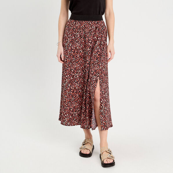 jupe longue evasee rouge femme Jupe longue évasée rouge femme
