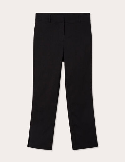 Pantalon capri ajusté 7/8ème noir femme