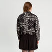 Veste matelass&eacute;e zipp&eacute;e noir femme