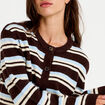 Gilet manches longues bleu ciel femme