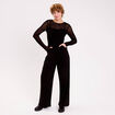 Combinaison aspect dentelle noir femme