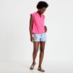 Short en jean avec broderie denim bleach femme