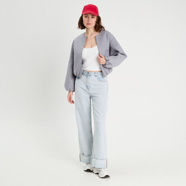 Débardeur cropped bretelles blanc femme