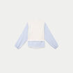 Pull chemise 2-en-1 ecru femme