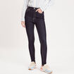 Jeans skinny taille élastiquée denim brut femme