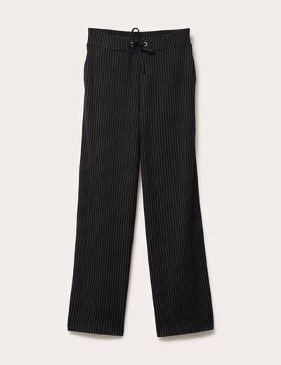Pantalon bootcut taille standard noir femme