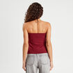 Bustier sans manches bordeaux femme