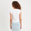 Débardeur détails brodés blanc femme