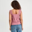 Blouse bretelles fines vieux rose femme