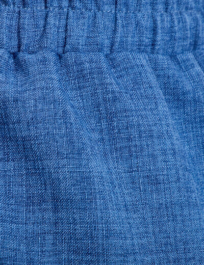 Combishort ceinturée bleu foncé femme