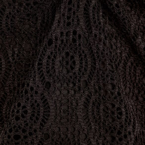 Débardeur cropped dentelle noir femme