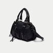 Sac port&eacute; main noir femme