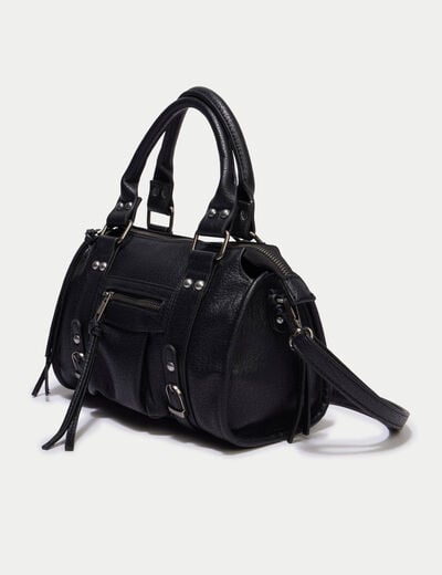 Sac port&eacute; main noir femme