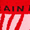 Pull ample col rond manches longues rouge femme