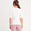 T-shirt manches courtes ecru femme
