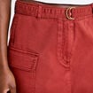 Jupe-short trap&egrave;ze courte vieux rose femme