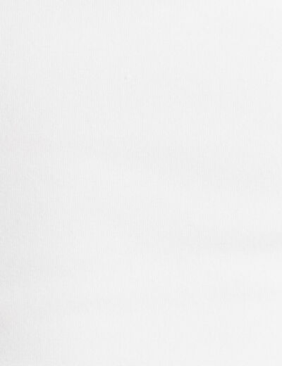 Débardeur cropped bretelles blanc femme