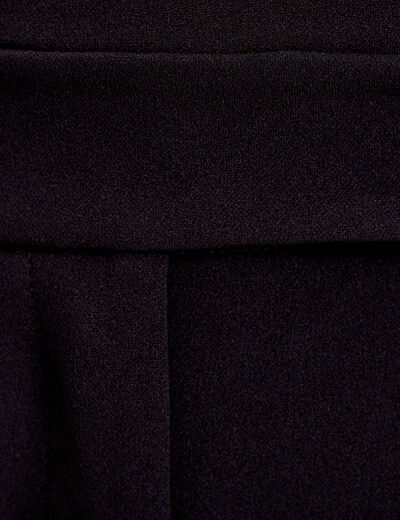 Combinaison pantalon à pinces noir femme