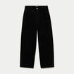 Pantalon chino en velours noir femme
