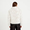Veste oversize col tailleur beige femme