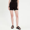 Short tricot droit ajouré noir femme