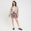 Jupe courte évasée taille standard blanc femme