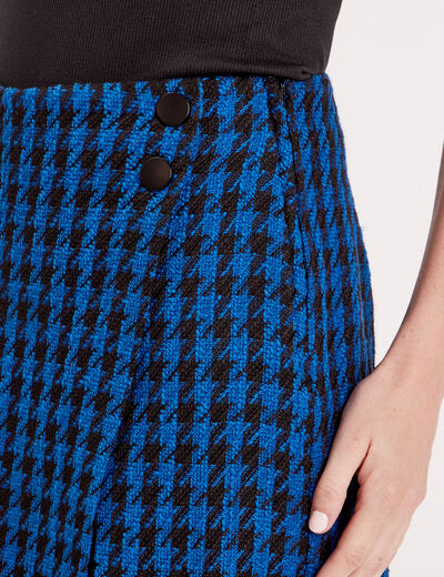 Jupe-short droite noir femme