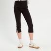 Pantalon capri ajusté 7/8ème noir femme
