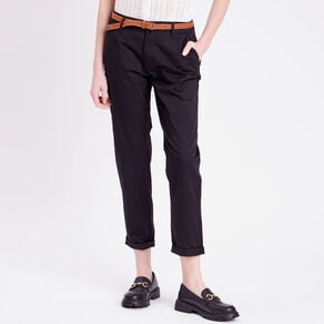 pantalon chino 78eme noir femme Pantalon chino 7/8ème noir femme