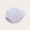 Casquette détails brodés bleu ciel femme