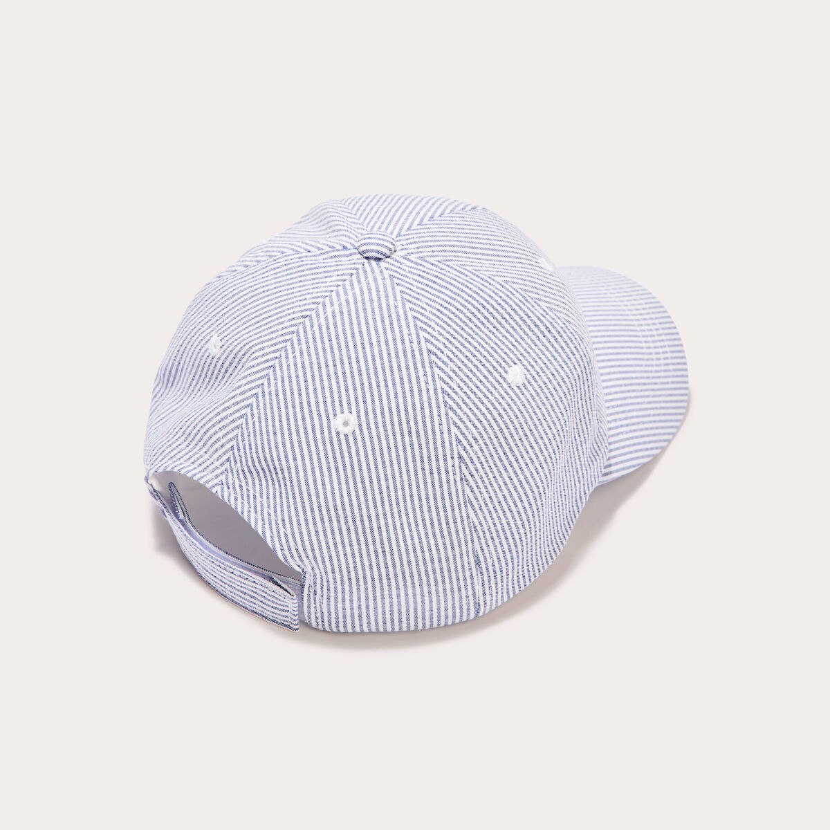 Casquette détails brodés bleu ciel femme