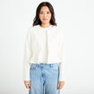 Veste p&eacute;plum Bridgerton ecru femme