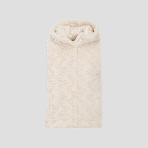 Veste droite à capuche ecru femme