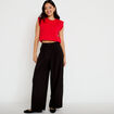Pantalon barrel taille standard noir femme