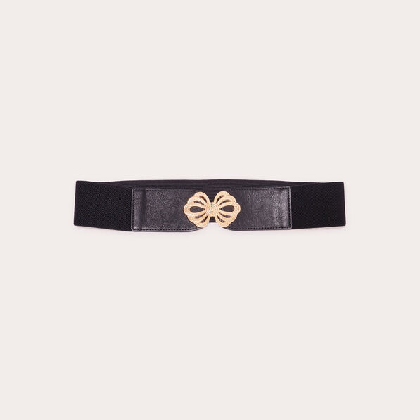 Ceinture élastiquée noir femme