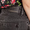 Jeans droit 5 poches denim noir femme