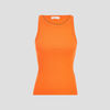 debardeur bretelles larges orange femme