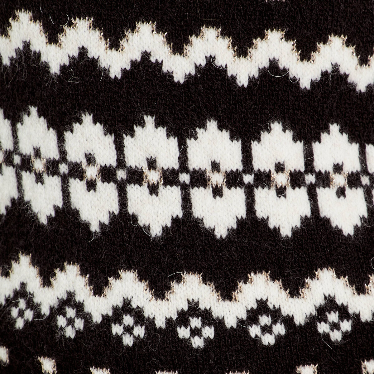 Pull avec col roulé noir femme