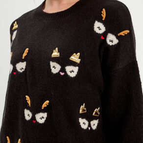 pull manches longues noir femme Pull manches longues noir femme