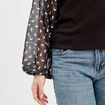 T-shirt manches longues noir femme