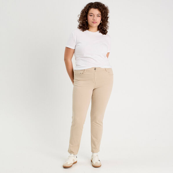 jeans slim 5 poches taupe femme Jeans slim 5 poches taupe femme